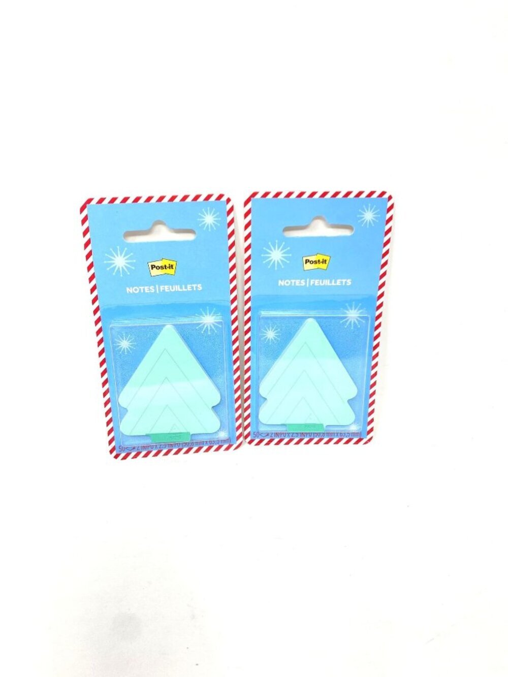 2 Post-it Jingle Notes Christmas Tree 2"x2.5" Holiday Sticky Note Pad 50 Sheets